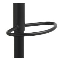 Nøra Hallie verstelbare barstoel | zwart metaal onderstel | stof PU - zwart