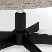 Nøra Sandra draaifauteuil | zwart metaal onderstel | stof Alea - beige