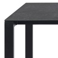 Nøra Robert Mccarthy rechthoekige eettafel 200x90x75 cm - zwart keramiek