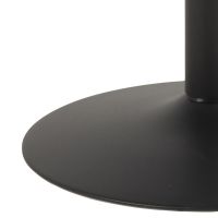 Nøra Sid ronde eettafel Ø110x74 cm | zwart metaal onderstel | essenfineer met NC-lakafwerking - zwart