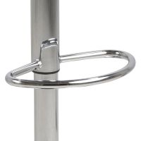 Nøra Cyrus verstelbare barstoel | chrome onderstel | stof PU - zwart/wit