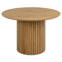 Nøra Jody ronde eettafel Ø120x75 cm | ruw melamine - naturel