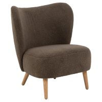 Nøra Don draaifauteuil | grijs metaal onderstel | stof Basel - beige