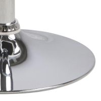 Nøra Cyrus verstelbare barstoel | chrome onderstel | stof PU - zwart/wit