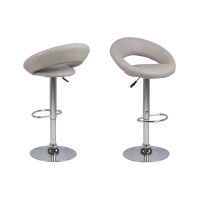 Nøra Desmond verstelbare barstoel | chrome onderstel | stof PU