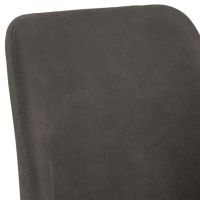 Nøra Reba verstelbare barstoel | zwart metaal onderstel | stof Preston - antraciet