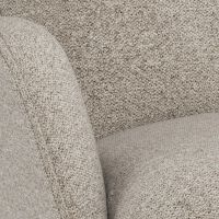 Nøra Sandra draaifauteuil | zwart metaal onderstel | stof Alea - beige