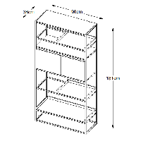Jonah boekenkast - 181 cm
