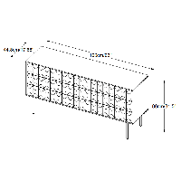 Magnus eiken dressoir - 160 cm - espresso