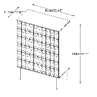 Magnus eiken drankkast  - 90 cm - espresso