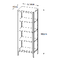 Ragnar vitrinekast - 160 cm