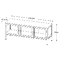 Nordic Home Ragnar tv-meubel - 130 cm