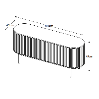 Denzel dressoir - 160 cm