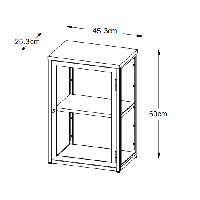 Ragnar wandkastje - 60 x 45 cm