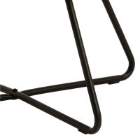 Nøra Melanie fauteuil | zwart metaal onderstel | stof Orson - crème