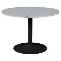 Nøra Jerrell ronde eettafel Ø110x75 cm + 4 draaistoelen -  beige