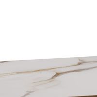 Nøra Homer rechthoekige eettafel 180x90x75 cm | eikenfineer onderstel | keramiek - crème