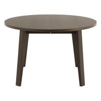 Nøra Vincent ronde uitschuiftafel Ø120x75 cm | eikenfineer - donkerbruin (exclusief planken)