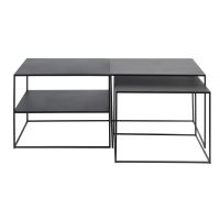 Dora salontafel 65x65 cm - zwart