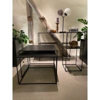 Nordic Home Dora bijzettafelset van 2 - zwart