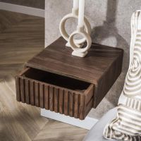 Marino zwevend nachtkastje - 1 lade - acaciahout