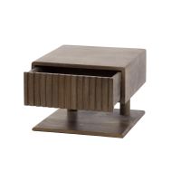 Marino zwevend nachtkastje - 1 lade en legplank- acaciahout