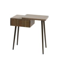 Marino nachtkastje - 1 lade en legplank - acaciahout - rechts