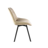 Fraaai Lombardi draaibare eetkamerstoel - zand