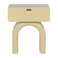 Woood Zorel ladekast/nachtkastje hout hoogglans - zachtgroen