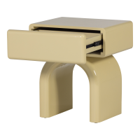 Woood Zorel ladekast/nachtkastje hout hoogglans - zachtgroen