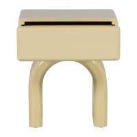 Woood Zorel ladekast/nachtkastje hout hoogglans - zachtgroen