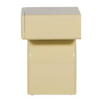 Woood Zorel ladekast/nachtkastje hout hoogglans - zachtgroen