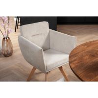 Moods Collection Amsterdam draaistoel hout - naturel - beige