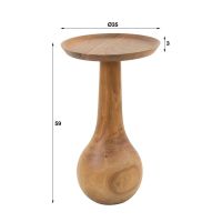 Anantoli ronde bijzettafel - Ø35 cm - naturel van het woonmerk Fraaai