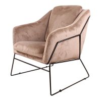 DS4U Antonio fauteuil velvet champagne - OUTLET B