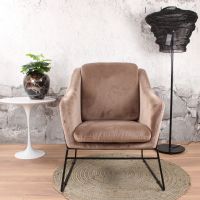 Antonio fauteuil velvet champagne van het woonmerk DS4U