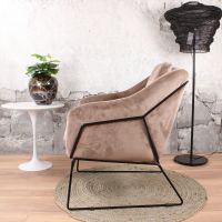 Antonio fauteuil velvet champagne van het woonmerk DS4U