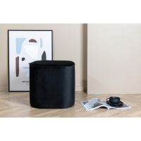 Arlo poef - velvet - zwart