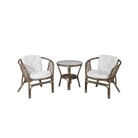 Svea Tarek café set - naturel - rattan