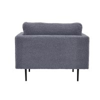 Svea Kiva fauteuil - teddy - donkergrijs