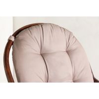 Svea Chloe loungestoel  - walnoot - rattan