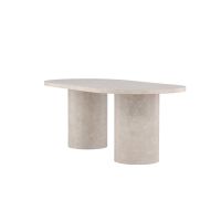 Svea Antonio ovale eettafel - 100 x 200 cm - marmerlook