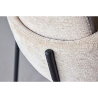 Svea Pavel eetkamerstoel - linnenlook - beige