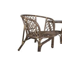 Svea Tarek café set - naturel - rattan