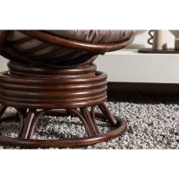 Svea Chloe loungestoel  - walnoot - rattan