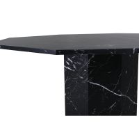 Lino ronde eettafel - ø110 cm - marmer - zwart