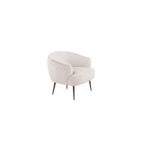 Svea Vona fauteuil - ribstof - beige