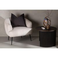 Svea Vona fauteuil - ribstof - beige