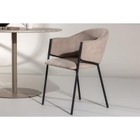 Svea Eveline eetkamerstoel - velvet - beige