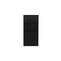 Raiya schoenenkast - 136 x 65 cm - zwart